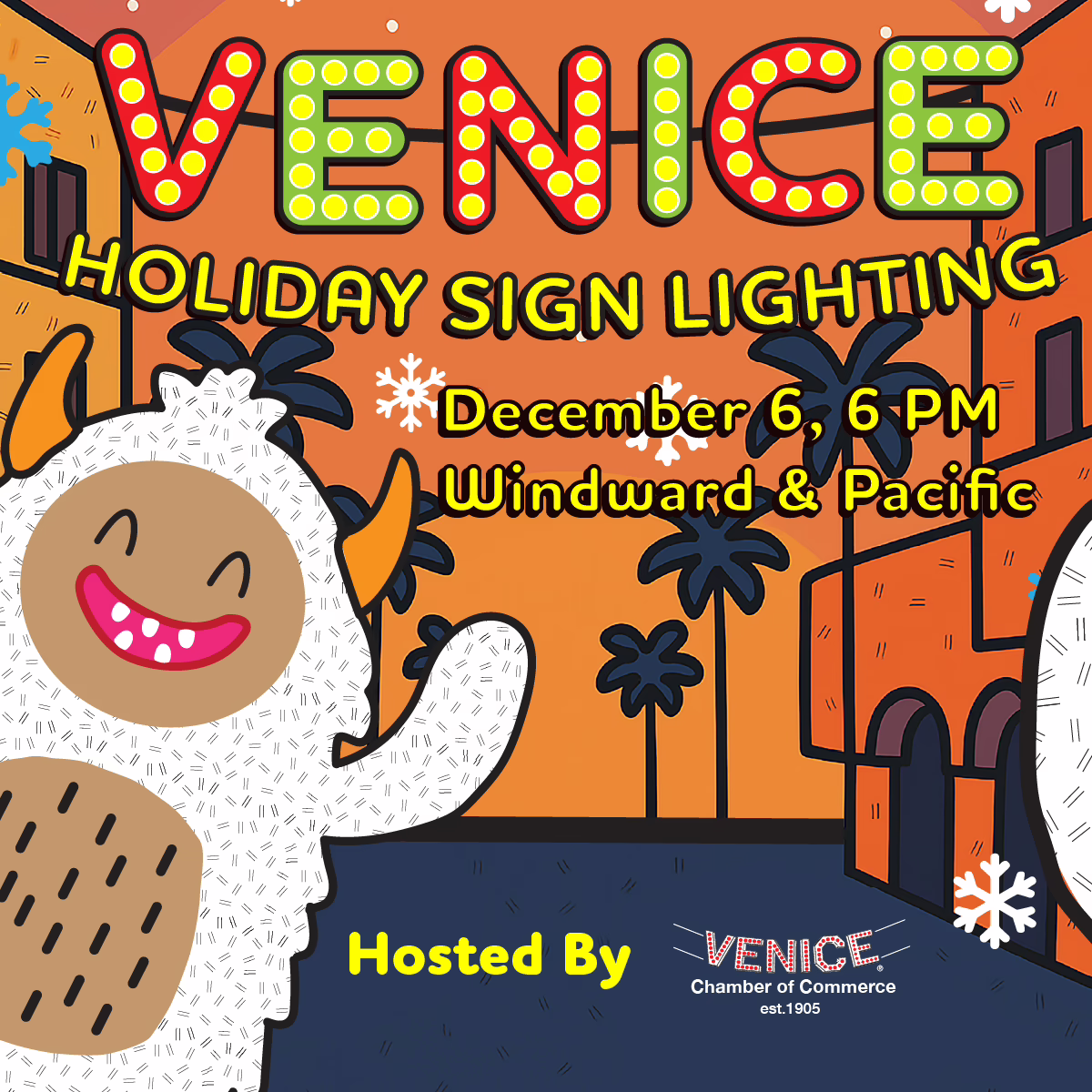 Image: Venice Holiday Sign Lighting - 2025