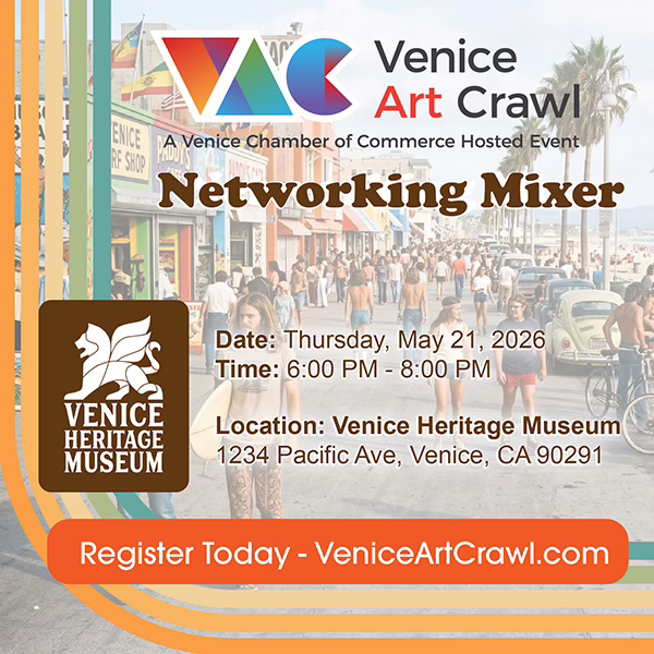 Venice Art Crawl - May 21, 2026 Networking Mixer